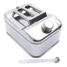 10 L Edelstahl Benzinkanister Kraftstoffkanister Reservekanister Tank mit Rohr