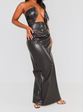 *** MAXI KLEID KUNSTLEDER