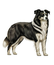 Border Collie Auto Aufkleber