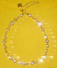 HALSKETTE 🚭 COLLIER • 18K GOLD PLATED • SWAROVSKI ELEM. KRISTALL