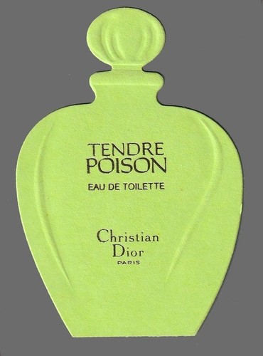 Werbekarte zartes poison von - werbekarte,