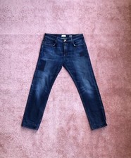 CLOSED Damen Jeans Hose Gr. 36 Blau Denim Straight Patches A4706 Boyfriend