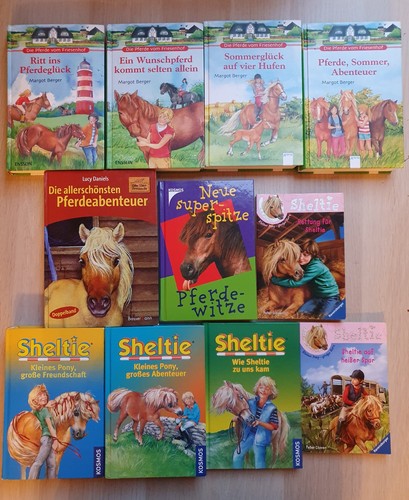 11x sheltie pferdebücher - sheltie,