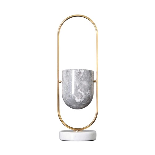 Marmorvase mit goldgriff - marmorvase,