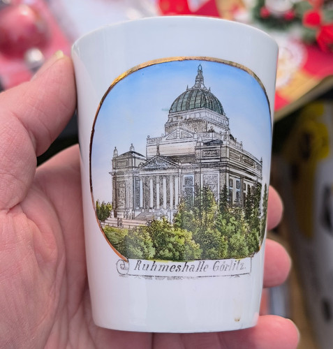 Porzellanbecher andenken motiv - andenken,