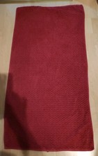 Duschtuch Weinrot Mit Zickzackmuster 66 X 130