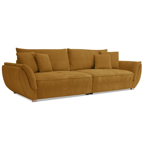 Big sofa gold cordstoff - big,