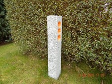 Gartensteckdose Granit Stele