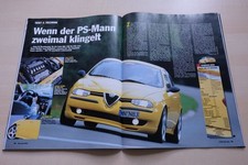 Rallye Racing 11/2000 Alfa Romeo 156 2.5 V6 24V Biturbo von Novitec mit 267PS im