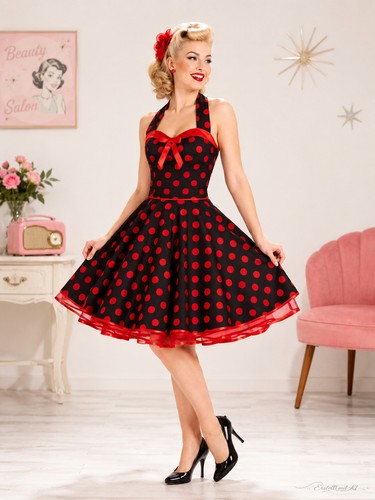 50er jahre petticoatkleid - 50er,