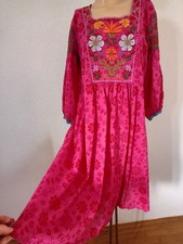 Gudrun Sjöden Kleid M Bestickt Öko-Baumwolle Lagenlook Neu