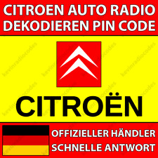 ✅CITROEN RADIO DEKODIEREN