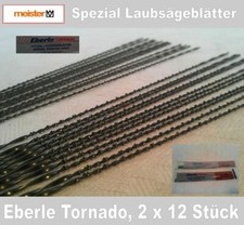 Laubsägeblätter, Eberle, Rundgezahnt, 2x12 St.für Holz und Kunststoff, Gr. 2+5