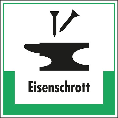 Schild abfallkennzeichen - schild,