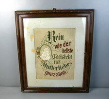 alter Haussegen Stickbild