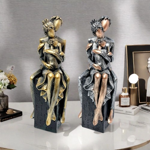 Deko figur familie skulptur - figur,