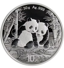 Panda 2026 Silbermünze 30g