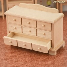 Maßstab 1:12 Puppenhaus Miniatur Schubladenschrank Schlafzimmer Spind Holz Möbel