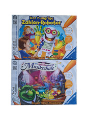 Tip Toi Spiele Zahlen-Roboter und Musikschule - beide KOMPLETT mit Anleitung
