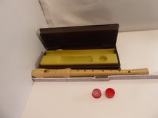 Alte Blockflöte Moeck "Sopran Schulblockflöte" Modell 120 mit Box