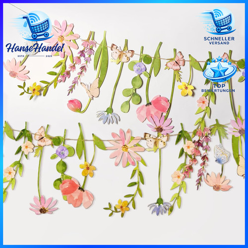 Blumen girlande deko banner - blumen,