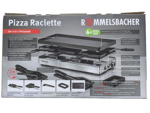 Rommelsbacher pizza raclette - rommelsbacher,