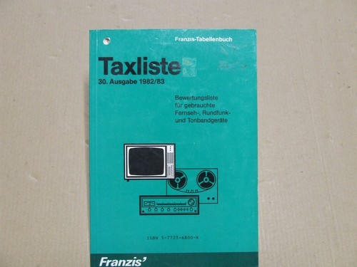 Taxliste von gebrauchten