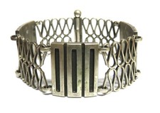 Bauhaus/ Art Déco Gustav Hauber 835 Silber Armband - 18 cm