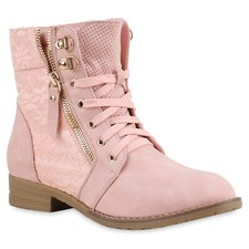 Damen Stiefeletten Spitze