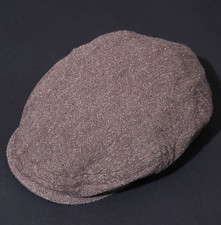 STETSON Mütze Flat Driver Cap Herren 57 Seide Fischgrät Sommer UV Promi MEDIUM