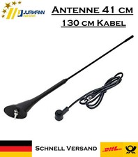 Dach Autoantenne 41 cm AM FM mit Fuß und 130 cm Kabel für Volvo