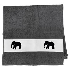 Handtuch elefant silhouette - handtuch,