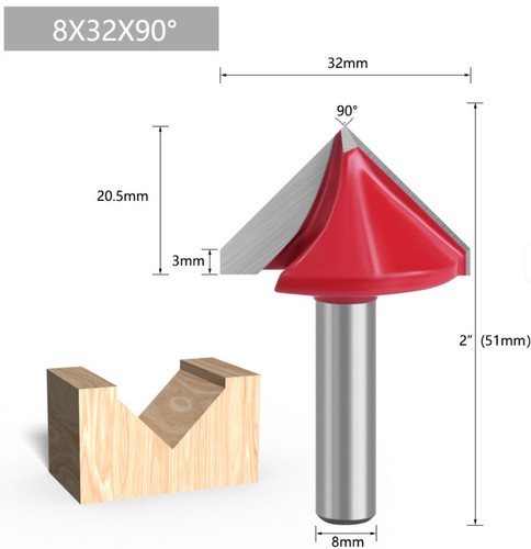 32mm schaft 8mm hm - 90°, schaft=8mm