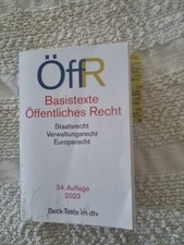 Öffentliches Recht, Staatsrecht,Verwaltungsrecht, Europarecht, 34.Auflage, 2023