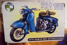 Blechschild alte PUCH Motorrad