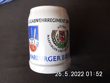 *Bierkrug Steinzeug 0,5 Ltr - Flugabwehrregiment 300 Marburger Großes Brauhaus*
