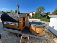 Mobile Sauna mit Badezuber mit Whirpoolfunktion für 2 Tage in Landshut mieten!