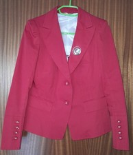 eleganter roter Kurz- Blazer