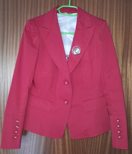 Eleganter roter kurz blazer - roter,