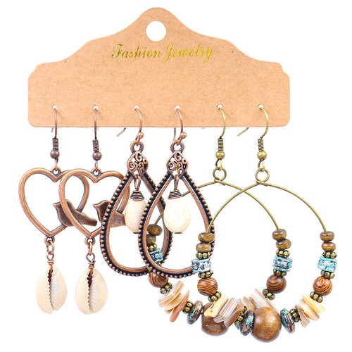 Paar damen ohrringe set boho - 3,