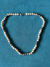 Man Sang Süsswasserperlen Collier - Weiss / Beige / Taupe - QVC - NEU