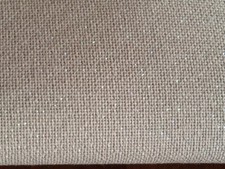 1 Rest Zählstoff, Stickstoff Kreuzstich Hardanger beige mit Glitzer