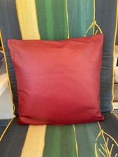 Deko-Kissenhülle Leder 40 x40 neu Farbe rot