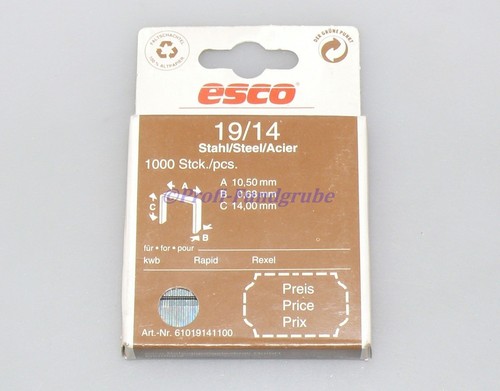 1000 esco tackerklammer - x,