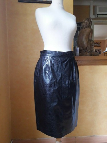 N07 leder bleistiftrock sylvie - leder,
