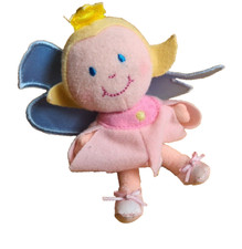 Stoffpuppe kleine blonde Elfe, 14x7x4, Schmusepuppe, Prinzessin im Elfenkleid