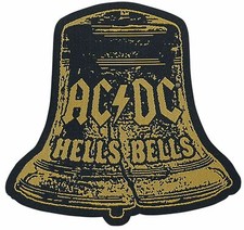 AC/DC - Hells Bells Cut Out gewebter Aufnäher- woven Patch NEU & OFFICIAL!