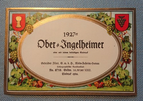 Altes weinetikett - altes,