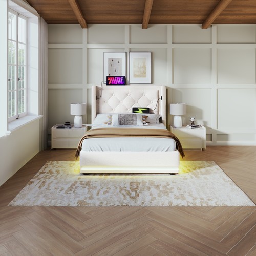Sonnenh polsterbett beige x - beige,