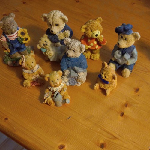 Teddybär figuren set - 9, stück